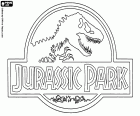 Původní logo v anglickém z Jurský park, Jurassic Park