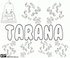 Tarana, varianta Taranah. Tarana, jméno hinduistického původu. Tarana, druh složení hinduistické vokální hudby