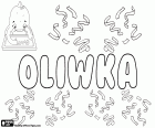 Oliwka, jméno pro děvče, zdrobnělina Oliwia
