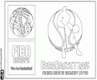 Logo Mistrovství Evropy v basketbale mužů 2015, EuroBasket 2015. Šampionát se uskuteční od 5 do 20. září v pěti městech ve čtyřech evropských zemích, Montpellier a Lille ve Francii, Záhřebu, Berlíně v Německu a Rigy v Lotyšsku