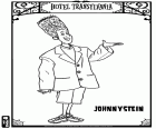 Johnnystein, Jonathan Locker je maskován jako bratranec Frankenstein