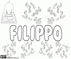 Filippo, italský název pro chlapce, odvozen od starověkého řeckého jména Philippos, což znamená přítel koní