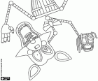 Mangle je přepracovanou verzí Foxy. Mangle zdá břichomluvec figuríny, tento znak je téměř výhradně endoskeletálních. Mangle má druhou zcela mechanické hlavu
