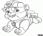Je zodpovědný za výstavbu pes buldok nazvaný Rubble. PAW Patrol