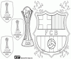 FC Barcelona, trojnásobný mistr světa ve fotbale klubů 2009, 2011 a 2015. Barca, nový svět 2015 šampion klubu poté, co porazil 3: 0 ve finále River Plate s gol od Leo Messi a dva góly od Luis Suárez