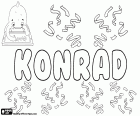 Konrad, mužské jméno germánského původu. Konrad, jméno pro kluka v němčině, polštině, švédštině, norštině, dánština a slovinské. Konrád, jméno do češtiny, slovenštiny a maďarštiny