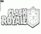 Logo videohry Clash Royale. Clash Royale, video hra pro mobilní zařízení, Android a iOS vytvořil Supercell v roce 2016