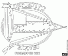 Logo z Deportivo Alavés, fotbalový klub, založený v roce 1921 v Vitoria-Gasteiz, Alava