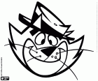 Tvář Top Cat, hlavní postava a vůdce gangu koček