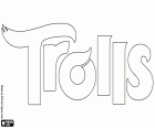 Trolls, původní logo v angličtině z animovaného filmu od DreamWorks, Trollové