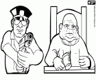 Soudce, dva zástupci soudnictví a policejní agent