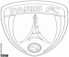 Odznak z Paris Football Club, Paris FC, fotbalový klub sídlící ve městě Paříž