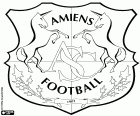 Logo z Amiens Sporting Club, fotbalový klub sídlící v Amiens, městské Picardie na severu Francie