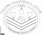 Logo ToursFootballClub, fotbalový klub se sídlem v Tours, město v centrum západ Francie a hlavním městem departementu Indre-et-Loire