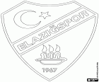 Emblém Elazig Spor Kulübü, známý jako Elazığspor, fotbalový klub se sídlem v Elazığ, město východní Anatolie a hlavní město provincie homonymum