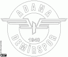 Logo města Adana Demir Spor Kulübü, Adana Demirspor, sportovní klub Adana, hlavní město provincie se stejným názvem, velké město, říční přístav v Jižní Anatolie. Adana je pátou nejlidnatější město Turecka se nachází v blízkosti Středozemního moře