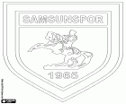 Logo Samsunspor Kulübü Derneği, fotbalový klub Samsun, město s velkým portem v černém moři, hlavní město provincie Samsun na severním pobřeží Turecka