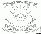 Logo Stade Malherbe Caen, fotbalový klub z Caen, město na severozápadě Francie, hlavní město departementu Calvados v Normandii
