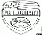 Logo Football Club Lorient-Bretagne Sud, fotbalový klub sídlící v Lorient, přístavní město Nantes, v severozápadní Francie