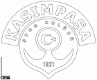 Logo Kasımpaşa Spor Kulübü, sportovní klub se sídlem v reprezentant, okres v evropské části Istanbulu, největší a nejlidnatější město Turecka