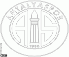 Emblém Antalyaspor Kulübü, fotbalový klub sídlící v Antalya, město ležící na pobřeží Středozemního moře v Turecku a hlavní město provincie se stejným názvem