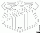 Logo Ceará Sporting Club, fotbalový klub Fortaleza, turistické město v severovýchodním regionu a hlavní město státu Ceará v Brazílii