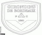 Logo Football Club des Girondins de Bordeaux, fotbalový klub se sídlem v Bordeaux, město na jihozápadě Francie a kapitálu v regionu Akvitánie