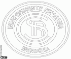 Logo Club Sportivo Independiente Rivadavia, fotbalový klub sídlící v Mendoza, město v Argentině a hlavní město provincie se stejným názvem