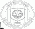 Logo AEL Kalloni FC, fotbalový klub se sídlem v Mytilene, město ostrova Lesbos a hlavní město regionu Severní Egeis