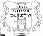 Státní znak OKS Stomil Olsztyn, Olsztyński Klub Sportowy Stomil Olsztyn, sportovní klub se sídlem v Olsztyn, město v severovýchodní části Polska a kapitálu Varmijsko-mazurské vojvodství. Olštýn je známý pro jeho jezer a lesů