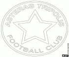 Emblém Asteras Trypolis Football Club, fotbalový klub se sídlem v Tripolisu, město v centru poloostrova Peloponésu a kapitálu z Arkádie