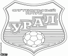 Logo FK Ural, fotbalový klub sídlící v Jekatěrinburgu, asijské město Střední Rusko a kapitálu Uralský federální okruh a Sverdlovské oblasti