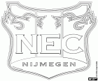 Odznak Nijmegen Eendracht Combinatie, NEC Nijmegen, fotbalový klub se sídlem v Nijmegen, město v provincii Gelderland, se nachází na břehu řeky Waal na východě Nizozemska, nedaleko hranic s Německem