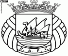 Logo Rio Ave Futebol Clube, fotbalový klub sídlící ve městě Vila do Conde, město v okrese Porto, v severním Portugalsku