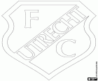 Logo fotbalového klubu Utrecht, fotbalový klub se sídlem v Utrechtu, čtvrtá osídlení město Nizozemska a hlavní město stejnojmenné provincie. Utrecht je domovem prestižní univerzity v zemi