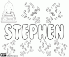 Stephen, mužské křestní jméno v angličtině, varianta Steven, jméno řeckého původu, odvozené od Stephanos