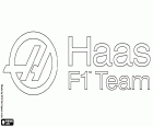 Logo Haas F1 Team, závodní tým Formule 1