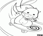 Zhu Zhu Pets křeček, Mr Squiggles, v klesání s jeho skateboard