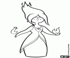 Nebezpečných princezny z království ohně, Flame Princess, Phoebe, postava z Adventure Time