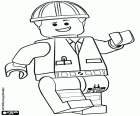 Emmet s helmicí práce stavební dělník z filmu Lego příběh