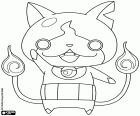 Jibanyan je duch, roztomilé kočky, Yo-Kai, postava z videohry a anime Yo-Kai Watch