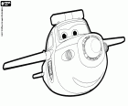 Paul je policejní letadla robot Super Wings. V tomto zbarvení stránce vidíme Paul v akci v podobě letadla