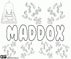 Maddox, mužské jméno anglického původu, odvozené od velšské příjmení, což znamená "syn Madoc"