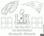 New England Patriots vs Philadelphia Eagles, Super Bowl 2018, US Bank Stadium, Minneapolis, Minnesota, neděle 4 února 2018