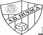 Emblém Sociedad Deportiva Huesca, fotbalový klub sídlící ve městě Huesca. 2018 – 2019 sezóně bude hrát poprvé ve své historii, La Liga, španělský první divize, po skončení druhé pozici v Liga 123 sezóny 2017-2018