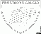Emblém Frosinone Calcio, italský fotbalový klub sídlící v Frosinone, město Lazio v centrální Itálii