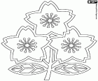 Logo s třešňovou květenou, symbol japonského národního ragbyového týmu, který má přezdívku The Brave Blossoms, statečné květiny