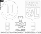 2019-20 Finále Uefa Women's Champions League mezi VfL Wolfsburg a Olympique Lyonnais, 30 Srpen 2020, Anoeta Stadium, Donostia - San Sebastián, Baskicko, Španělsko