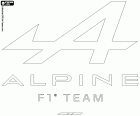 Logo týmu formule 1, Alpine F1 Team
