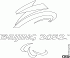 Logo zimních paralympijských her v Pekingu 2022, které se budou konat od 4. do 13. března 2022